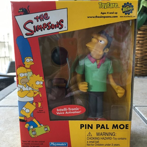 The Simpsons PIN PAL MOE Playmates / ToyFare Exclusive Figure - Picture 2 of 4